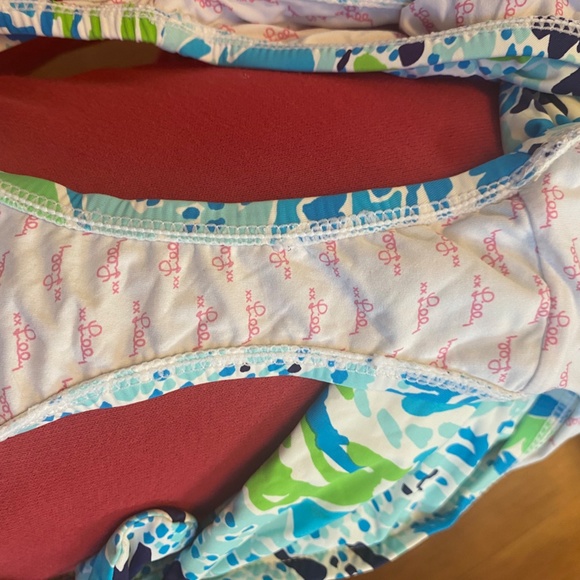 Lilly Pulitzer Poolside Blue Lets Cha Cha Bikini Bottoms XS - Picture 3 of 4